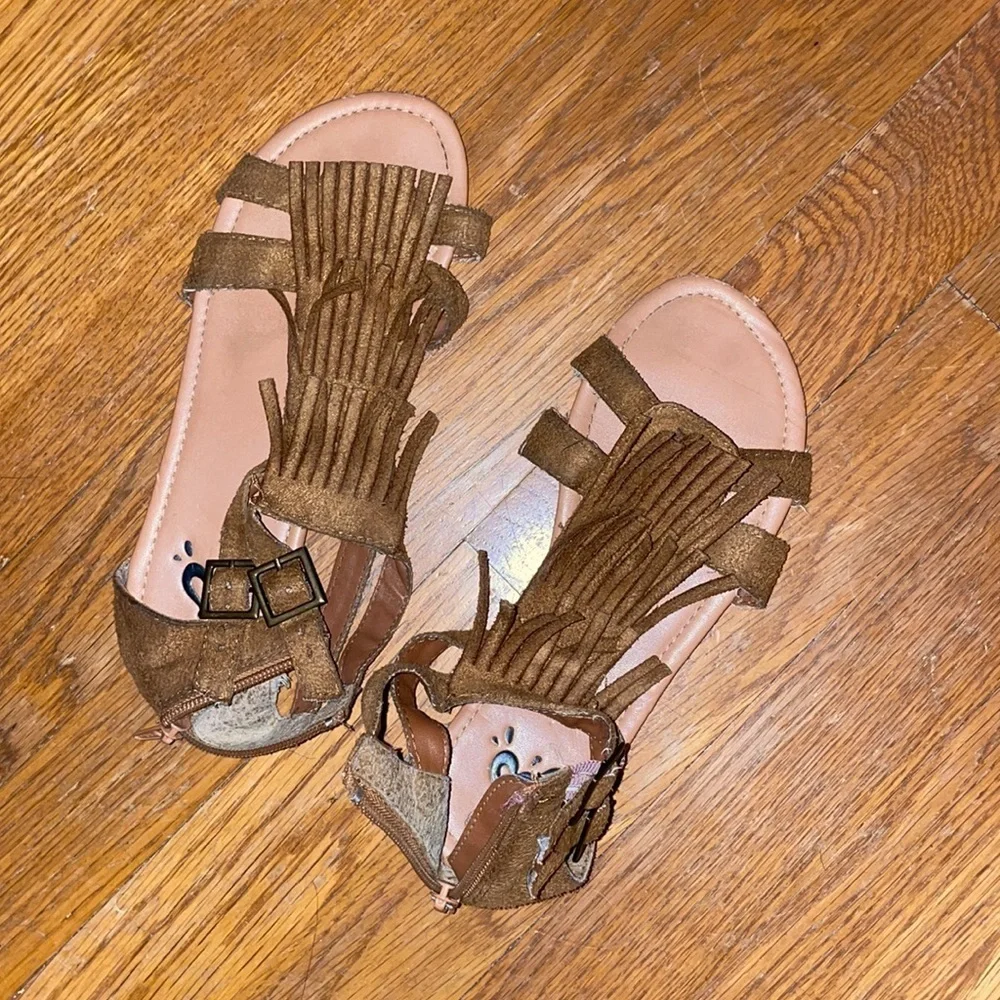 Justice moccasin sandals